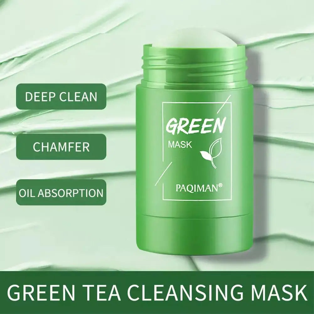 Green Tea Glow: Deep Cleansing Stick Mask for Radiant Skin