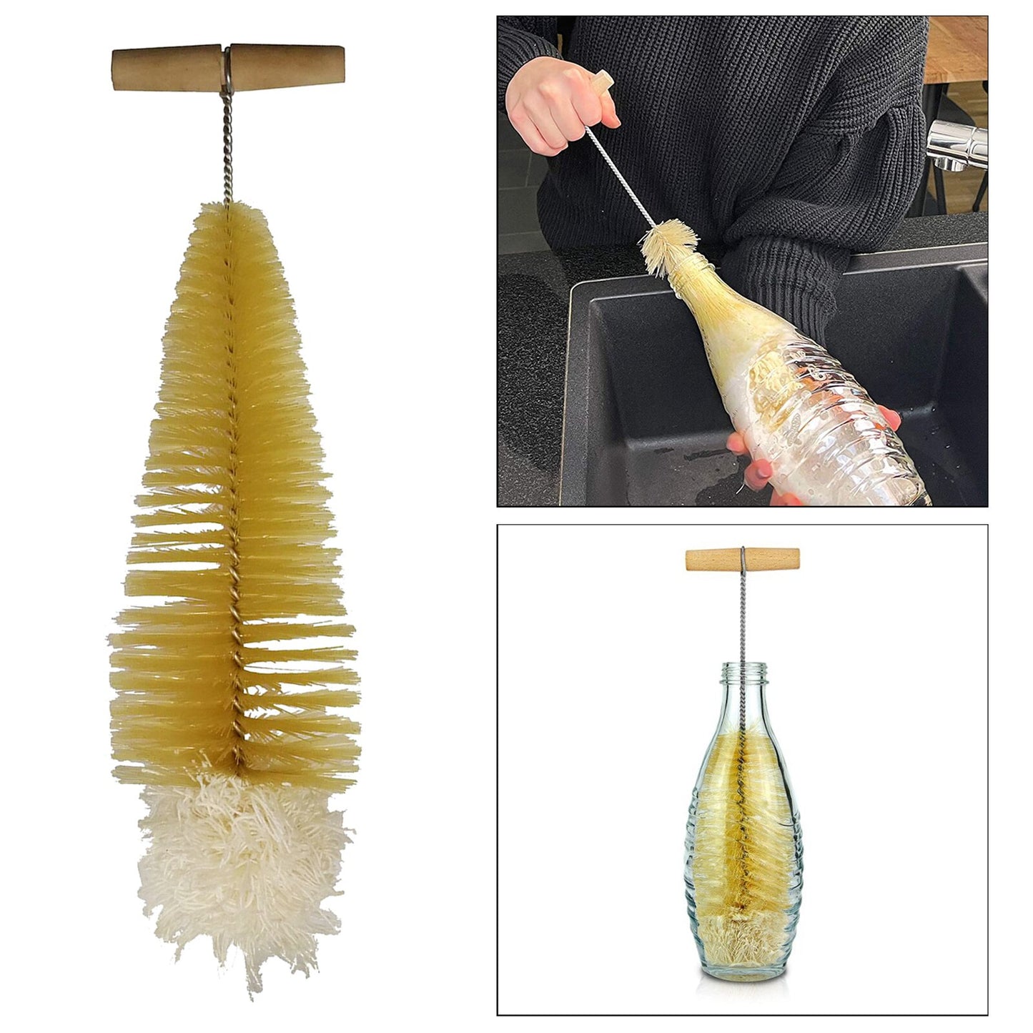 Full Circle Be Good Kitchen Dish Brush with Bamboo Handle