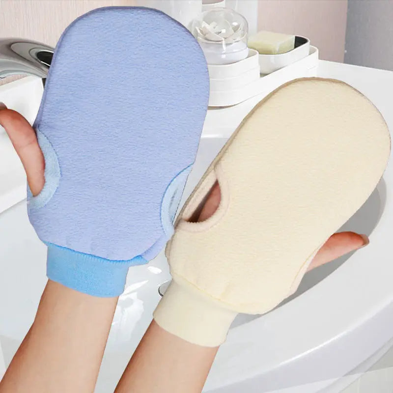 Two-sided Bath Glove Body Cleaning Shower Spa Exfoliator