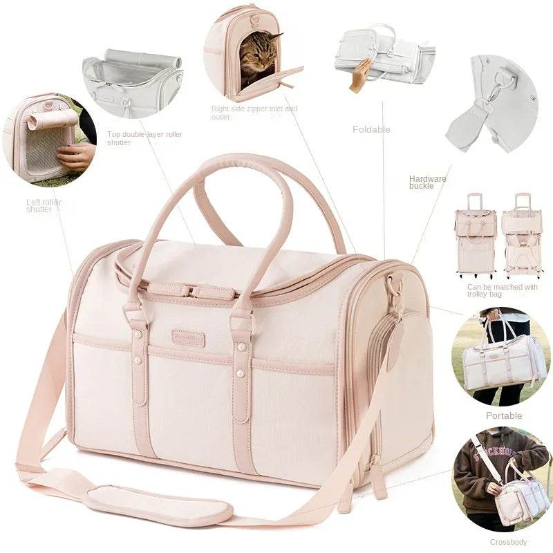 Outdoor Backpack Portable Luxury Pet Trolley