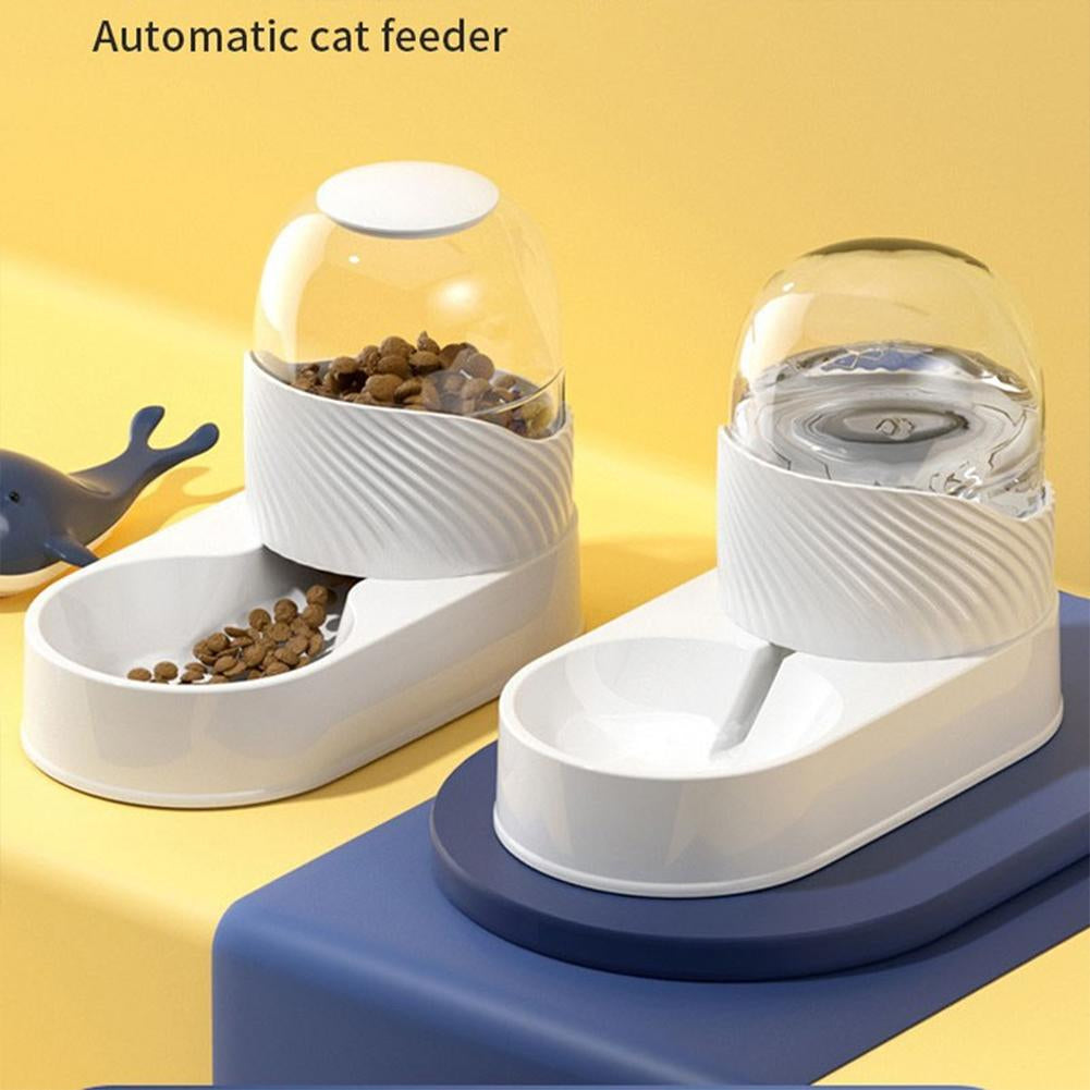 Automatic Pet Drinker/Feeder Cute Whale-shaped Detac