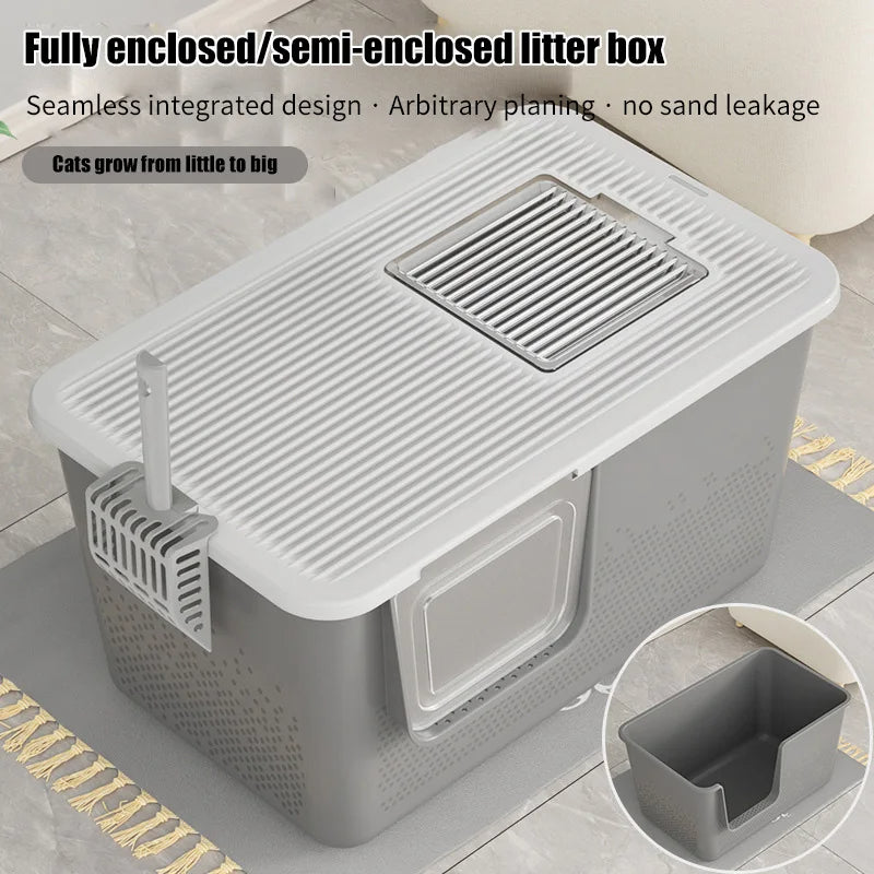 Totally Closed Litter Box Cat Toilet