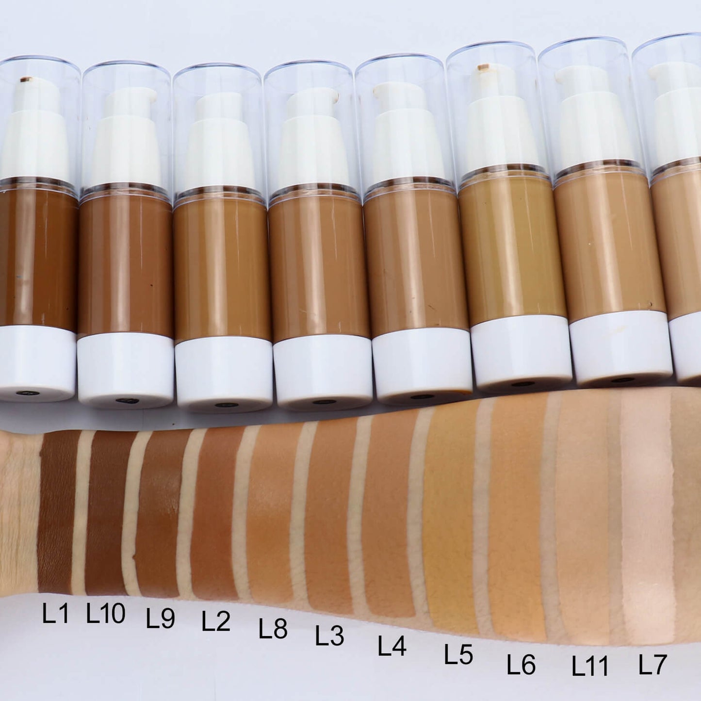 Liquid Foundation Custom Logo Full Coverage Vegan 25pcs Cream Face Makeup Concealer