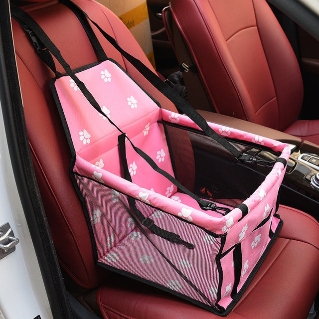 Dog Pet Car Carrier Seat Portable Mesh Breathable Basket