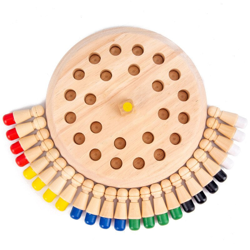 Children's wooden memory stick learning toys for children