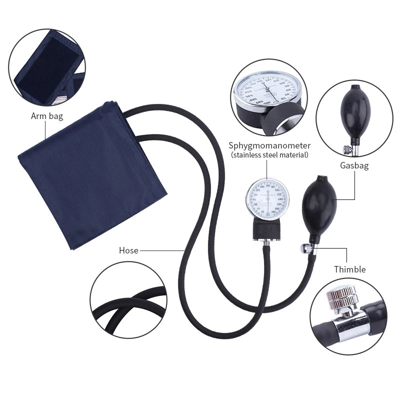 Manual Blood Pressure Monitor Diastolic Sphygmomanometer