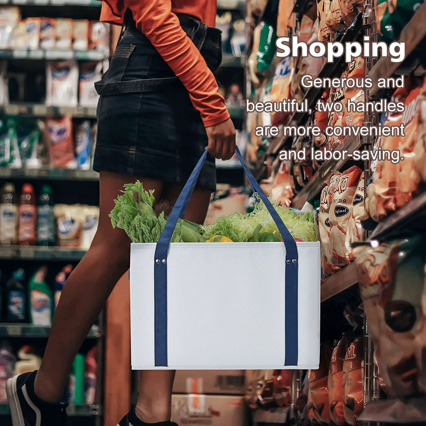 Collapsible Shopping Grocery Bags