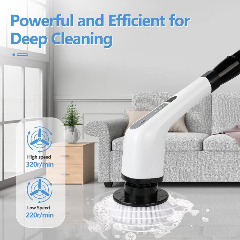 Electric Spin Scrubber-Cordless Cleaning Brush Power Shower