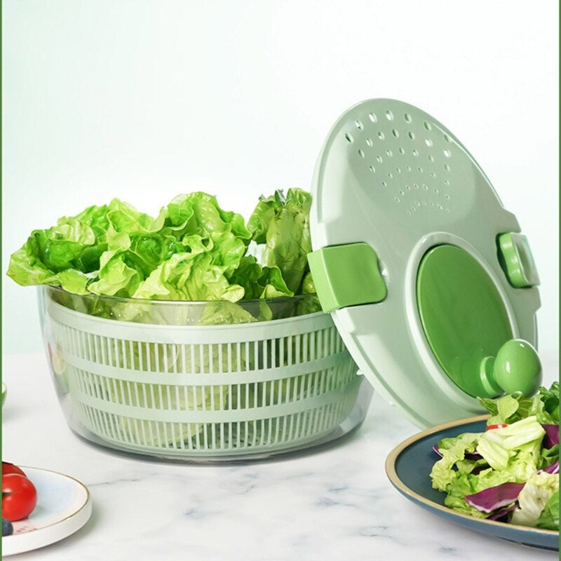 High Quality Plastic Large Capacity Manual Vegetable Salad Spinner