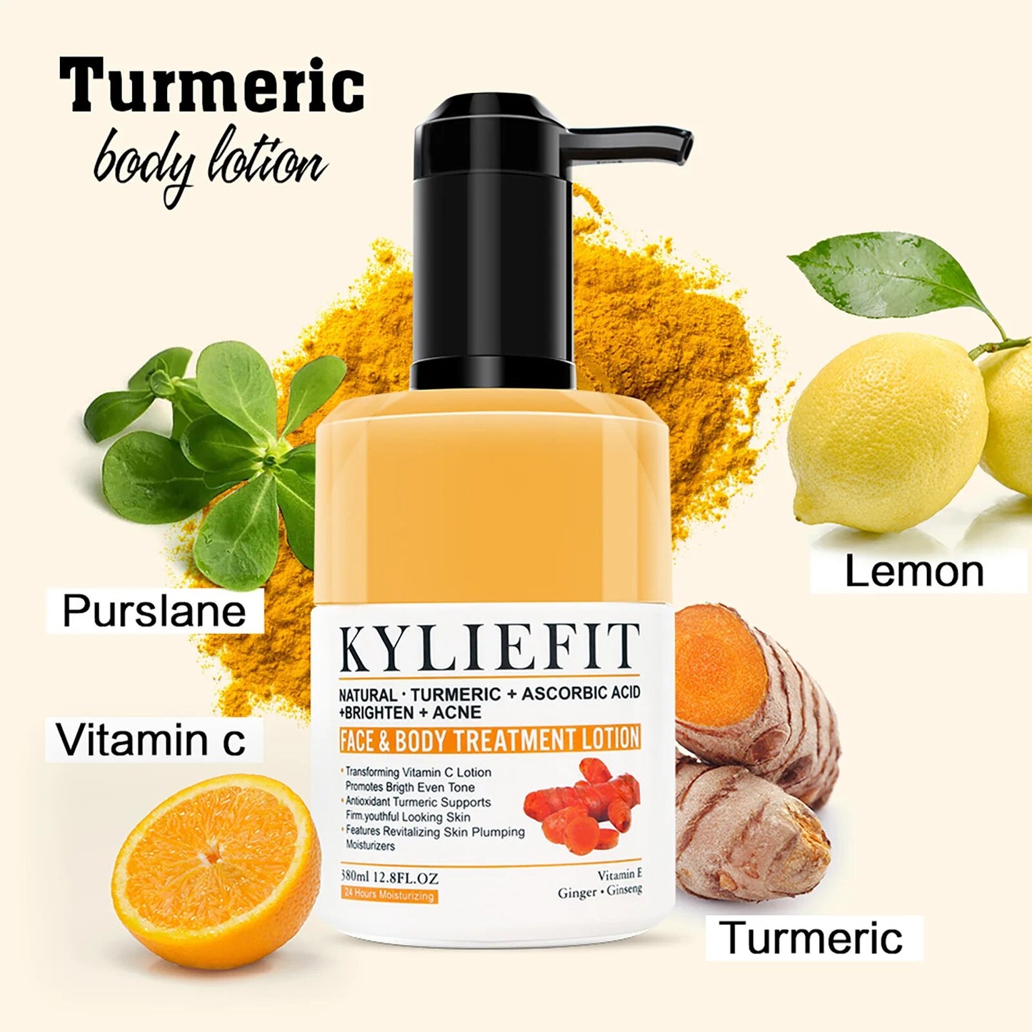 KYLIEFIT Organic Turmeric Brighten Support Cream