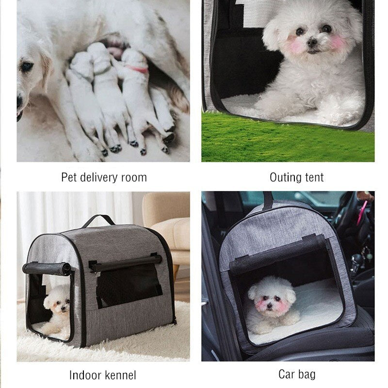 Winter Warm Pet Tent Folding Dog House Pet Car Carrier Bag