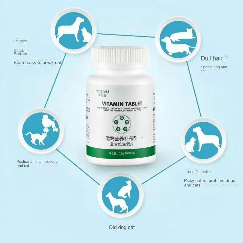 Pet multivitamins dog cat nutritional supplements