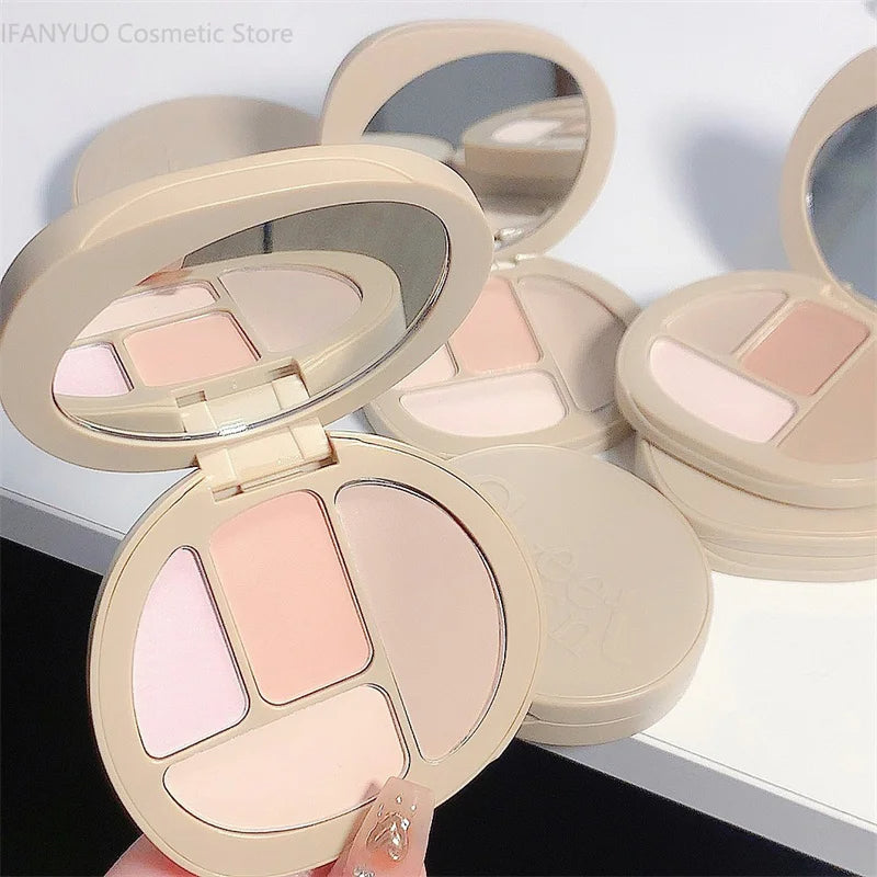 Matte Contour Palette - Sculpt, Illuminate, and Blush with Lasting Radiance