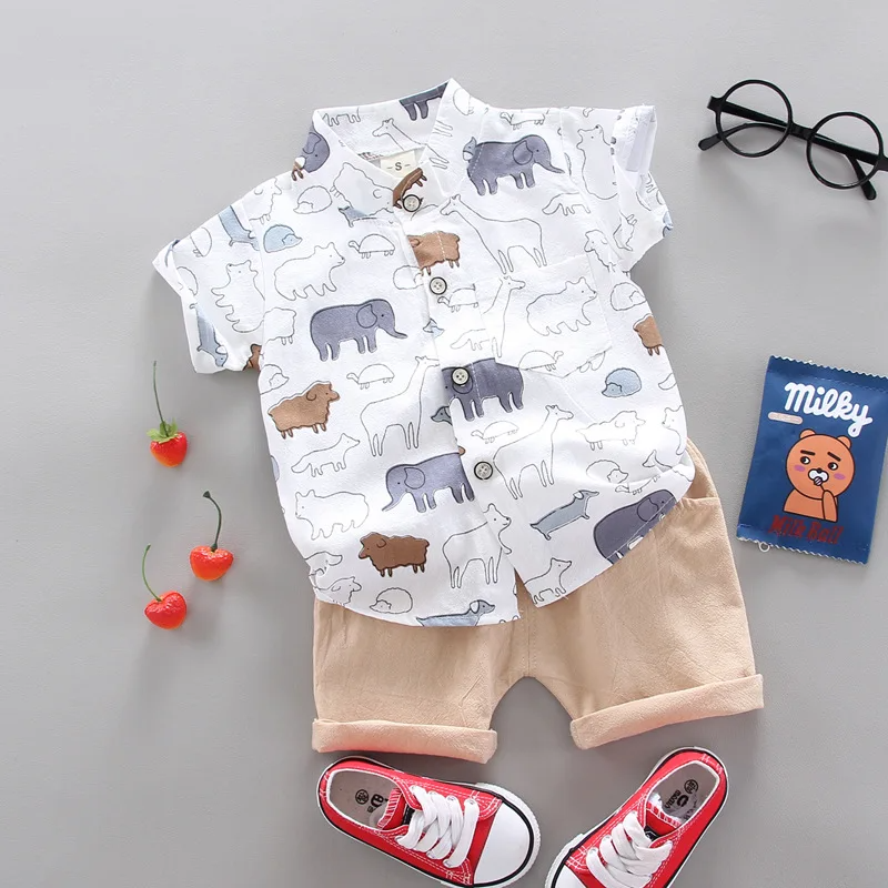 Fashion Baby Boy's Suit Summer Casual Clothes Set