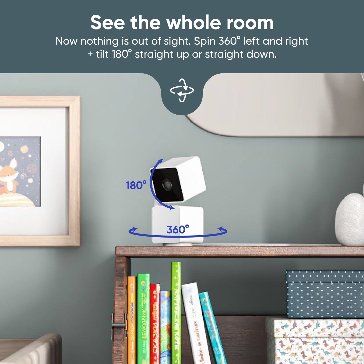 WYZE Cam Pan v3 Indoor/Outdoor IP65-Rated 1080p Pan/Tilt/Zoom Wi-Fi Smart Home Security Camer