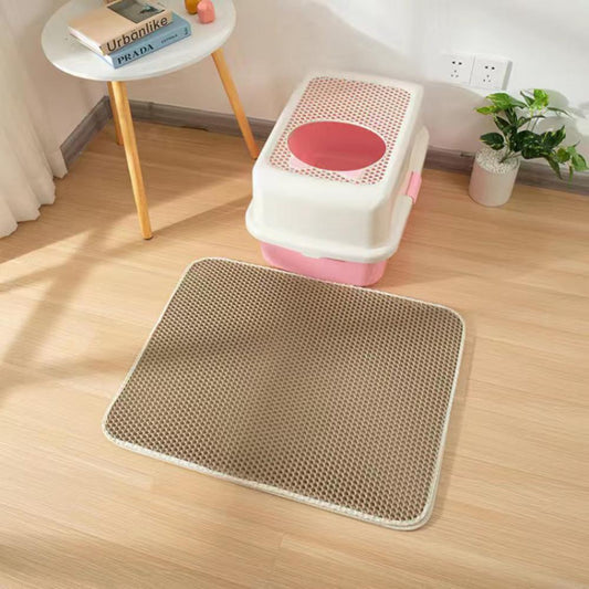 House Clean Mat For Cats & Waterproof Pet Cat Litter Mat