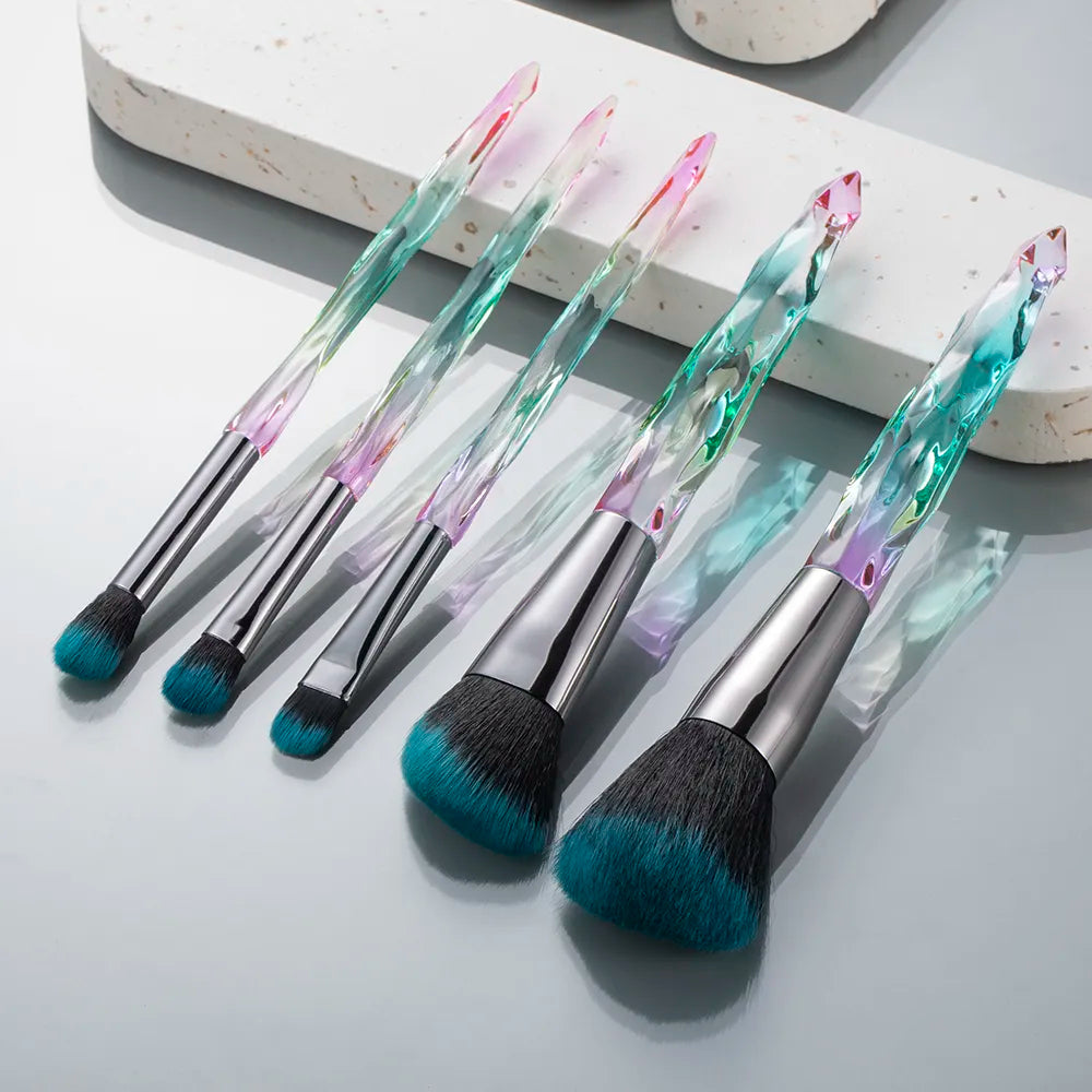 5-10pcs Crystal Pro Makeup Brushes Set