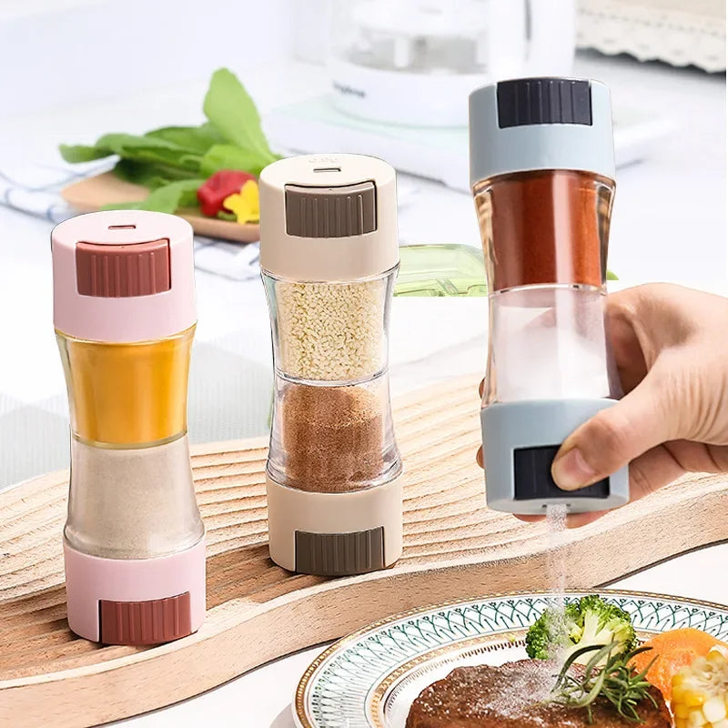 Double-headed Sugar Spice Pepper Seasoning Bottle Quantitative Sprinkle Salt Tool