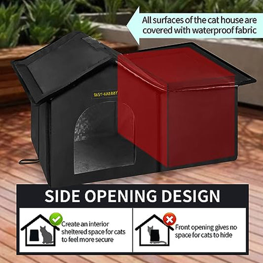 Furrybaby-Winter Warm Cat House & Weatherproof Bed