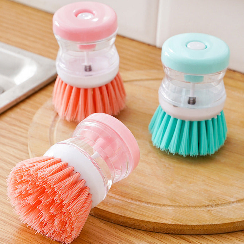 Kitchen Wash Pot Dish  Washing Utensils Brush with Washing Up Liquid Soap