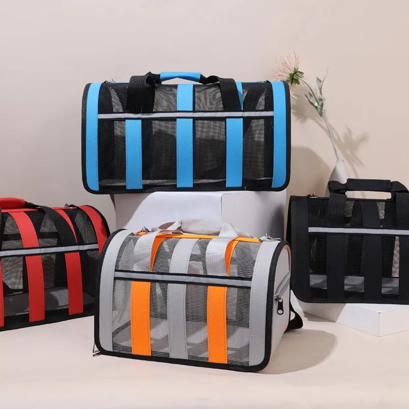 Summer Breathable Traveling Time Pet Carrier Handbag