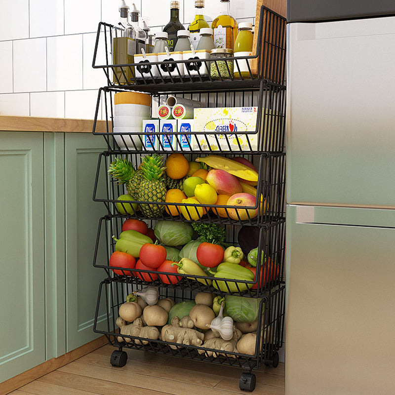 Shelf Floor Standing 1/2/3 Multilayer Vegetable Fruit Storage Basket