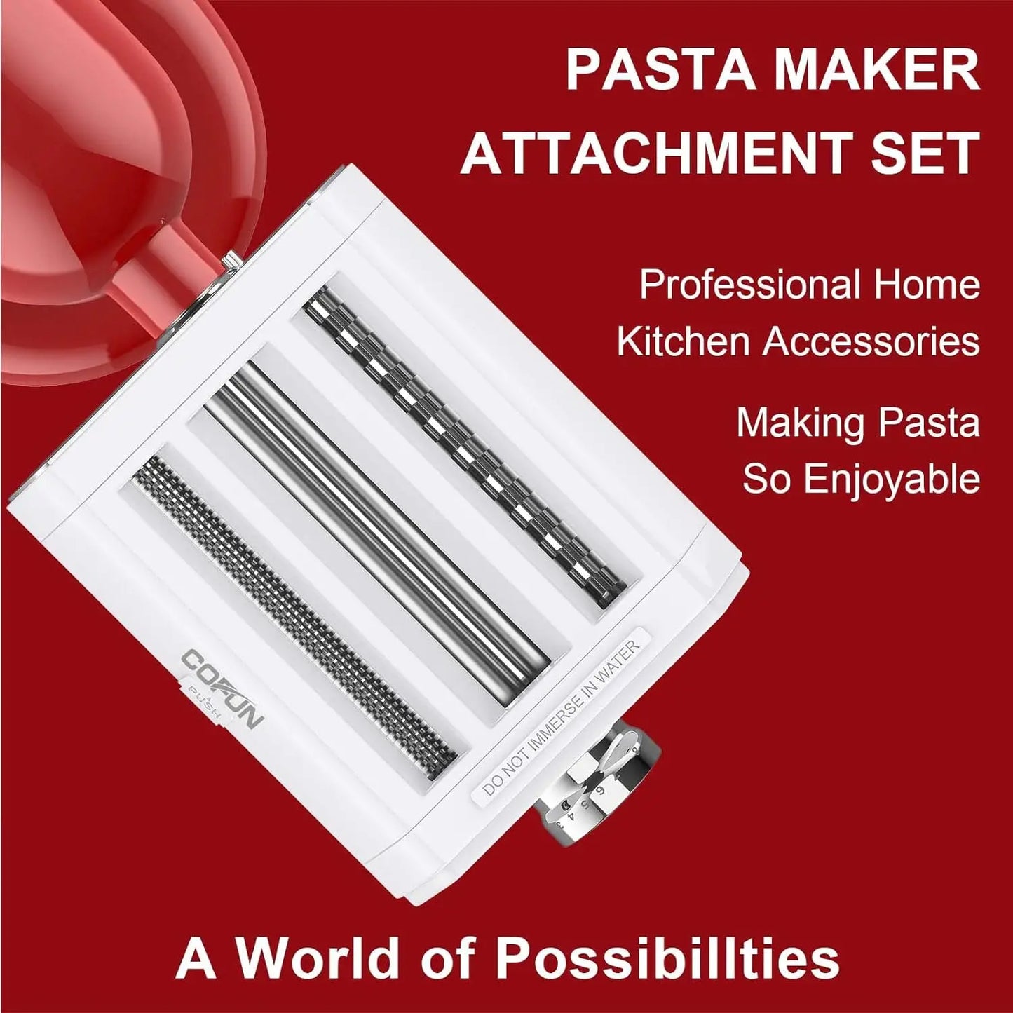 Included Pasta Sheet Roller Gadget