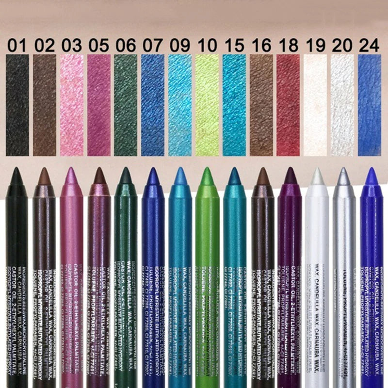 Waterproof Pigment 13 Color Long-lasting Eyeliner Pencil