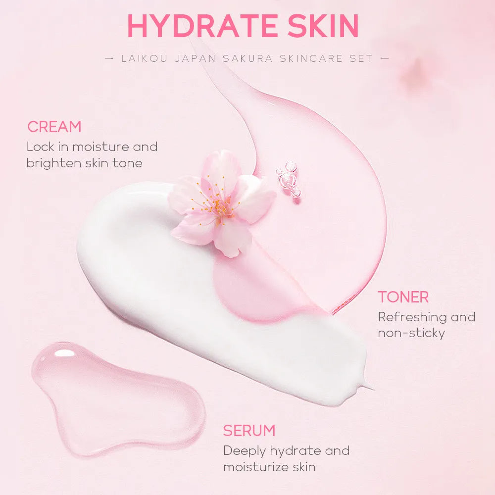 Sakura Skincare Set Oil Control Facial Cleanser