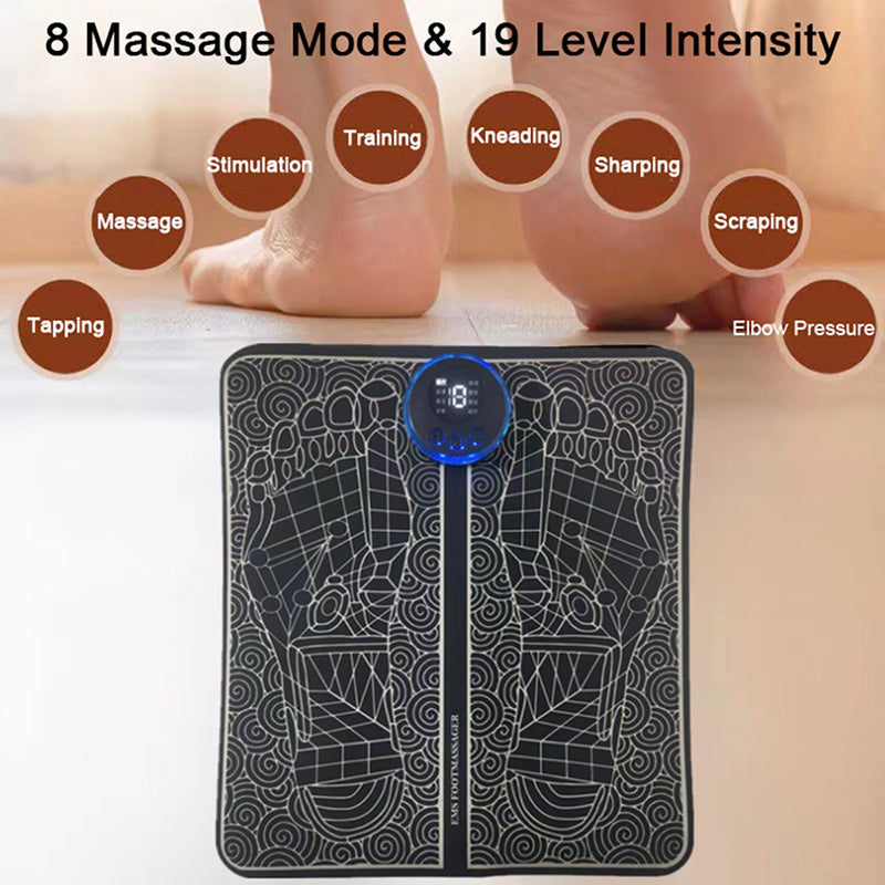 Portable Electric EMS Foot Massager Pad