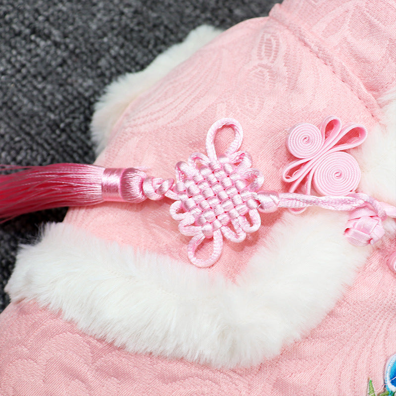 Chinese Style Dog Clothes Tang Suit for New Year