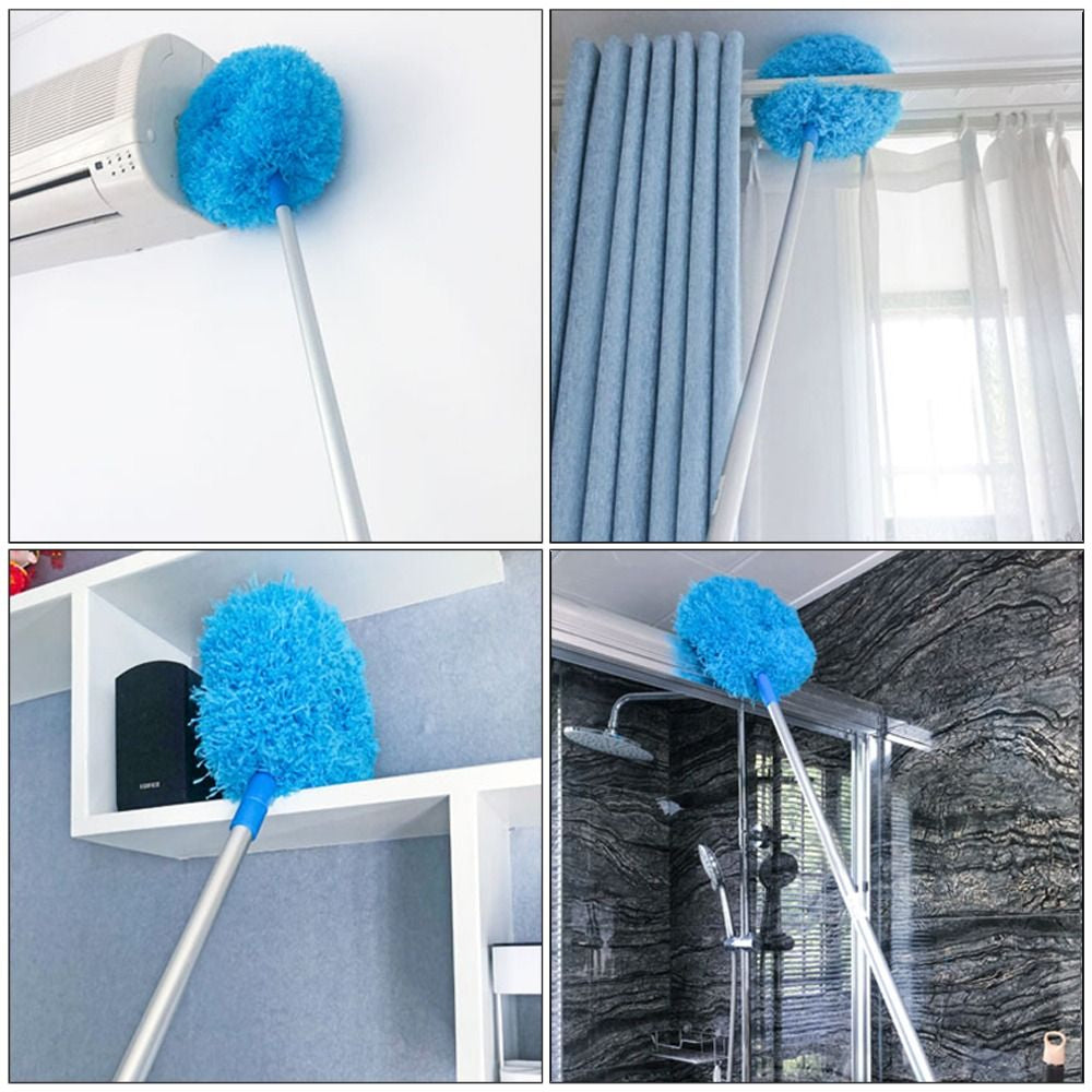 Adjustable Circular Dust Mop Portable Household Dust Cleaning Brush