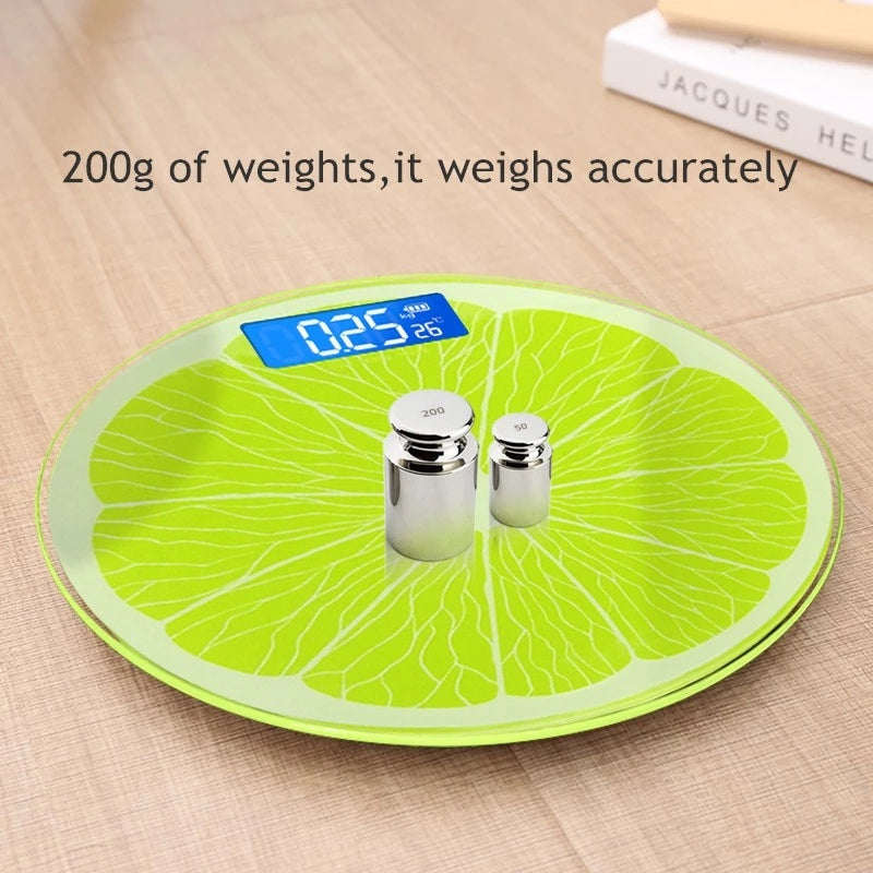 Cartoon Lemon Pattern Weight Scale For personal Health