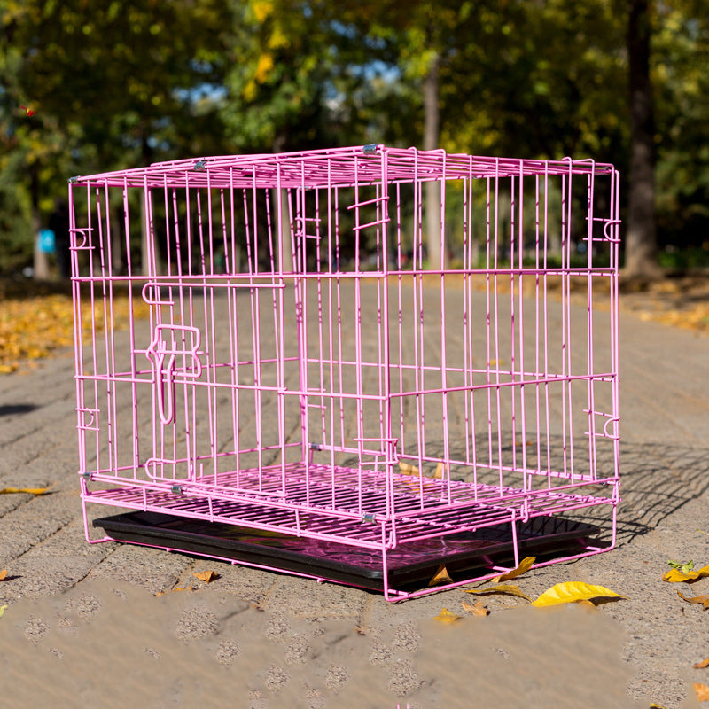 Kitten Puppy Cage Pure Metal Foldable Portable Pet Cage