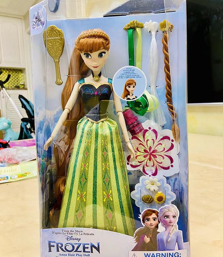 Elsa and Anna Hair Play Doll Toys