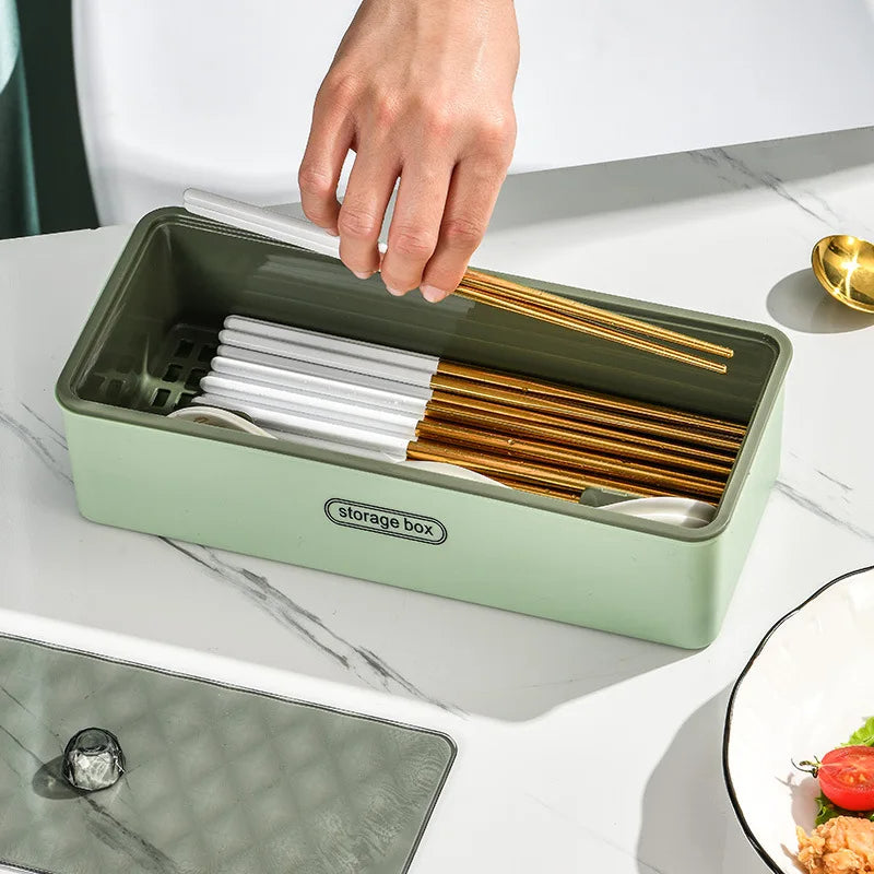 Dustproof and Drainage Design Chopstick Holder