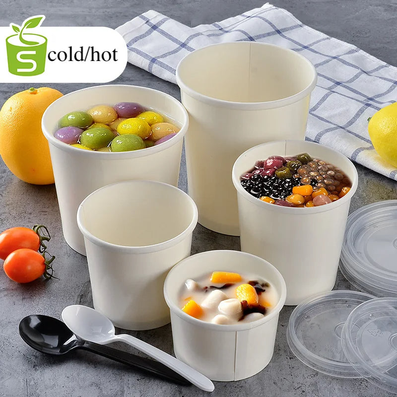 Disposable Takeout Soup Bowls Restaurant Food