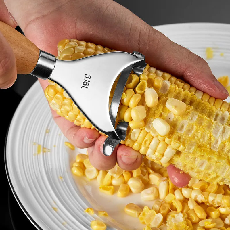 Stainless Steel Kitchen  Peeler Corn Kernel Separator