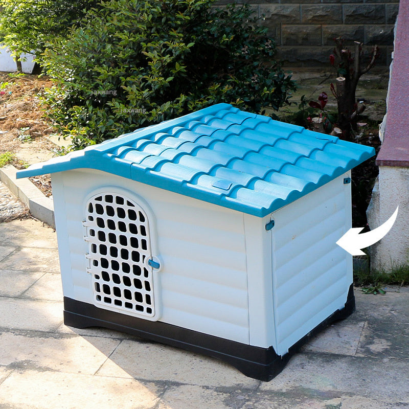 Outdoor plastic kennel washable universal dog houses