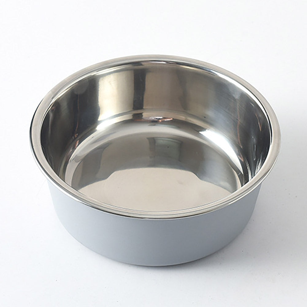 Stainless Steel Dog Cat Bowls Outdoor Travel Feeder