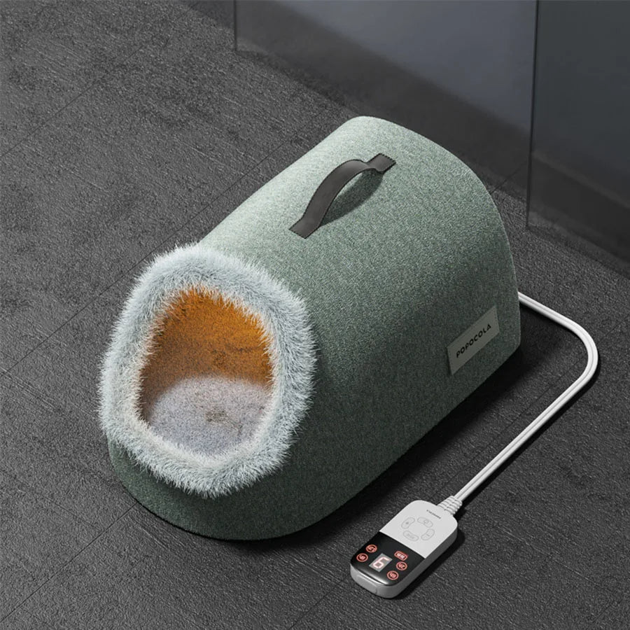 WarmPaws Electronic Cat Bed Heater: Waterproof Plush Auto Heating Pad