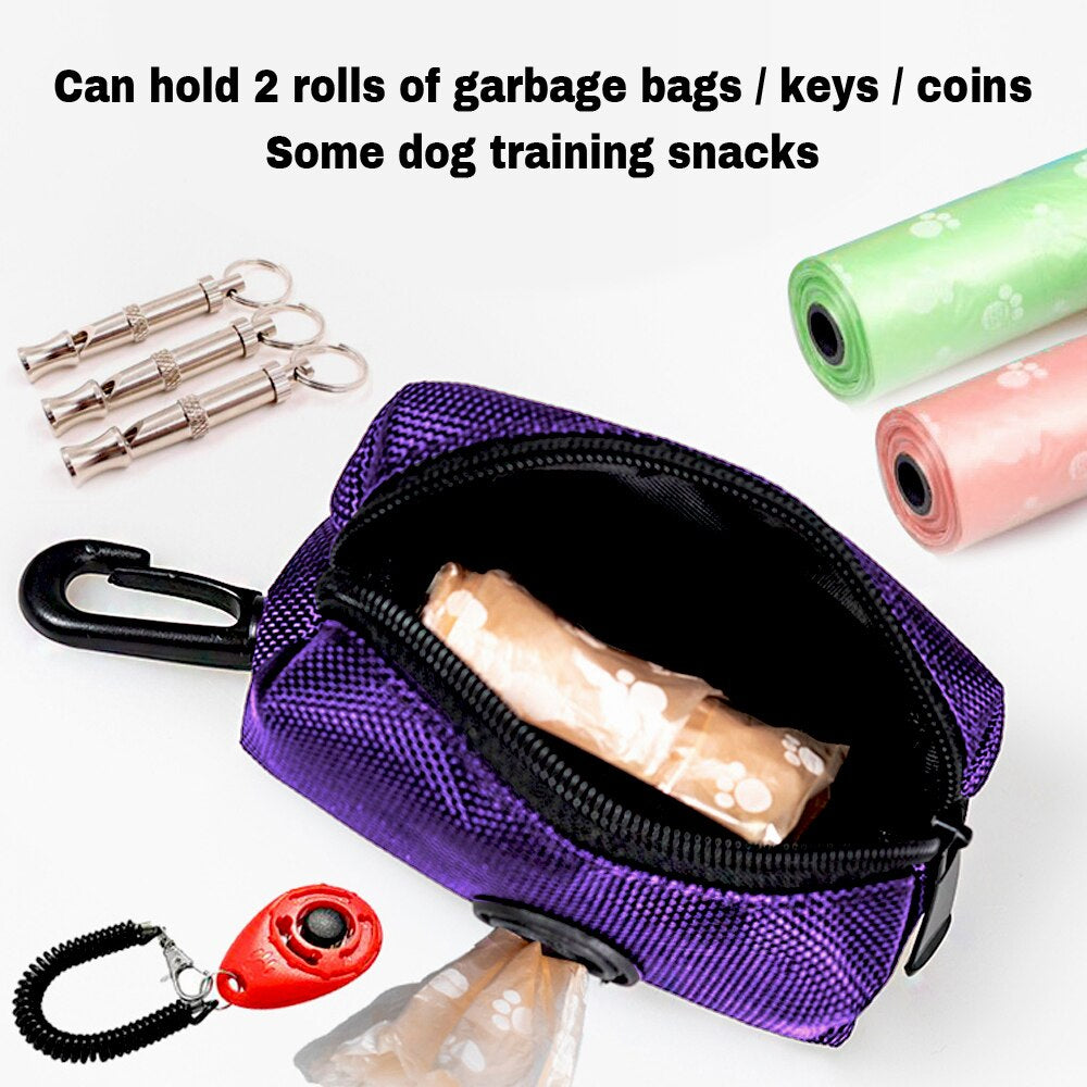 Portable Dog Outdoor Travel Bag for Snack Whistle