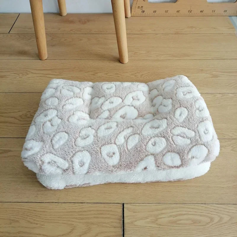 Flannel Pet Cat Bed Thicken Sleeping Mat