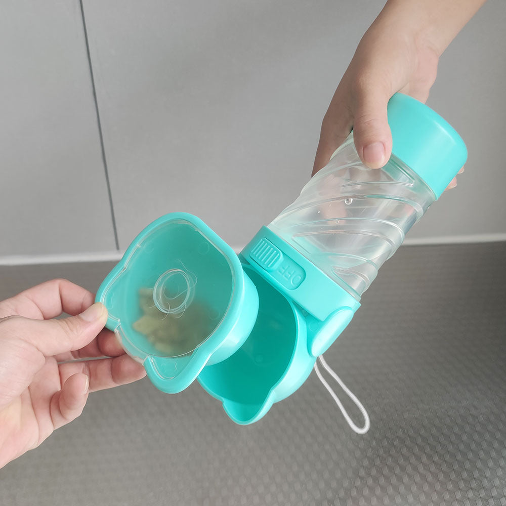 Pet Drinking Water Feeding Food Waste Bag Multi-function Cup