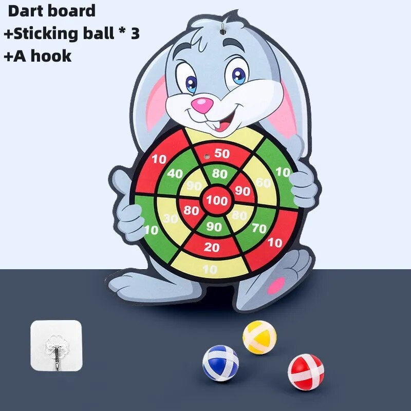 Board Sticky Ball  Rabbit Family Interactive Educational Toy