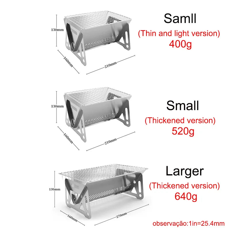 Portable Folding Barbecue Grill Heating Stoves