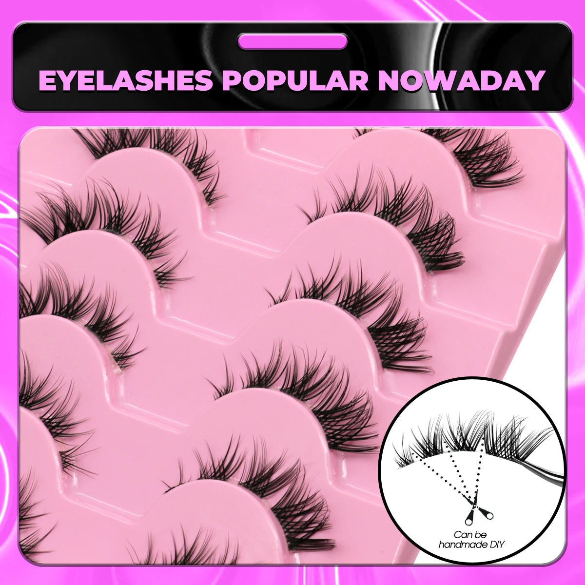 Natural Clear Eyelash Stem