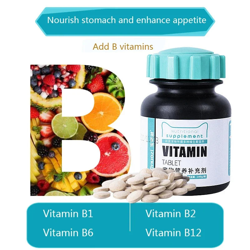 All-purpose nutritional supplement Vitamin B tablets