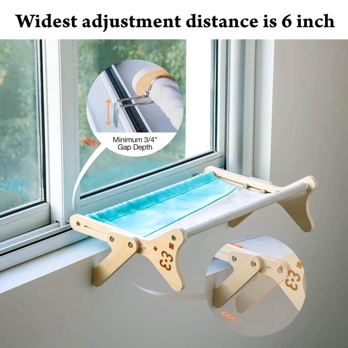 Mewoofun Window Perch Cat Bed