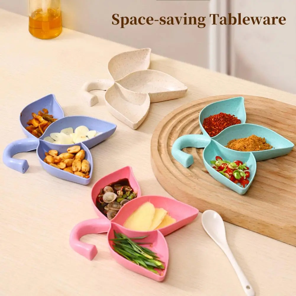 Compartment Plate Space-saving Tableware Dish